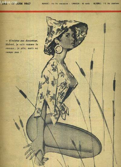PARIS FLIRT 67 - N542 - 17 juin 1967 / Julie la passionne /l'aventure est au coin de la route / ducation sentimentale / la technique de l'amour  travers le temps / la chair et le pch...