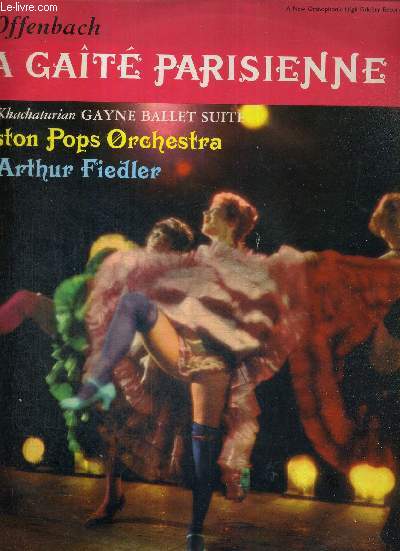 1 DISQUE VINYLE 33 TOURS - LA GAITE PARISIENNE / GAYANE, suite de ballet - Ar... - Photo 1 sur 1