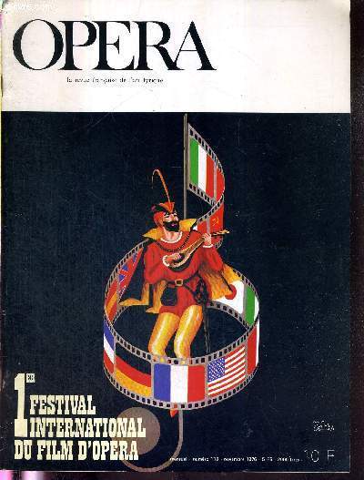 OPERA N118 - novembre 1976 - 1er festival international du film d'opera / cinquantenaire de Turandot / la Gioconda / en direct avec Mstislav Rostropovitch / opras  travers le monde / esquisse pour une discographie : le Freischtz...