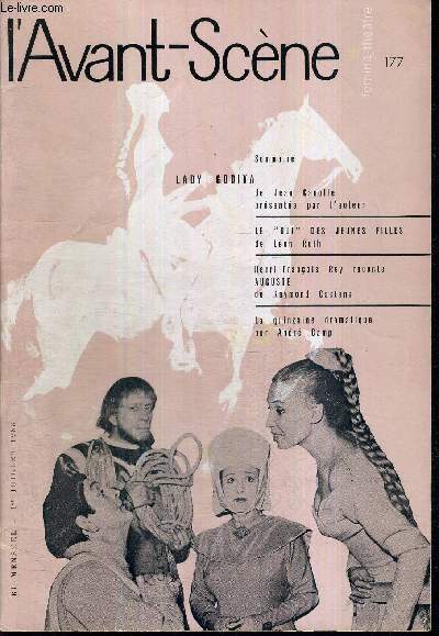 L'AVANT SCENE FEMINA-THEATRE N177 - 1er juillet 1958 / Lady Godiva de Jean Canolle prsente par l'auteur / le 