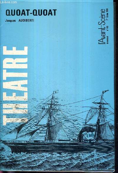 L'AVANT SCENE THEATRE N419 - 1er fvrier 1969 / 20 ans d'amiti, 20 ans de thatre, par G. Vitaly / Quoat-quoat, J. Audiberti / Une biche, comdie-minute de Jeannine Worms / L'oncle, un acte de Claude des Presles / Le cygne noir, de Martin Walser...