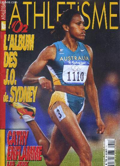 VO2 ATHLETISME - N24 - octobre 2000 / L'album des JO de Sydney / Cathy enflamme les jeux.