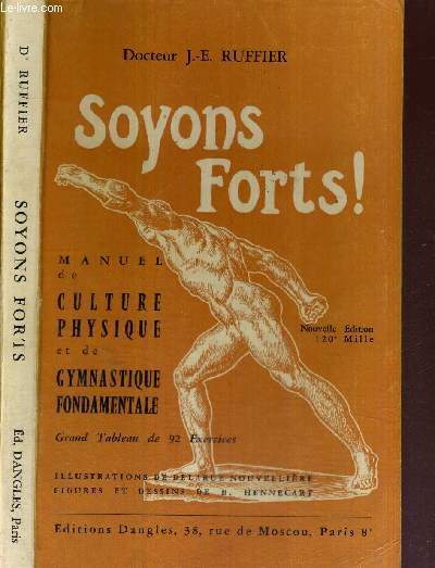 SOYONS FORTS -MANUEL DE CULTURE PHYSIQUE ET DE GYMNASTIQUE FONDAMENTALE