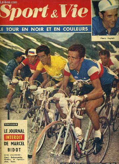 SPORT & VIE - N39 - aout 1959 / le tour en noir et en couleurs / le journal interdit de Marcel Bidot / Seye, nouvelle toile de l'athltisme / Piatkowski, meilleur discobole du monde / plus de faux dpart en athltisme / la mer est  nous...
