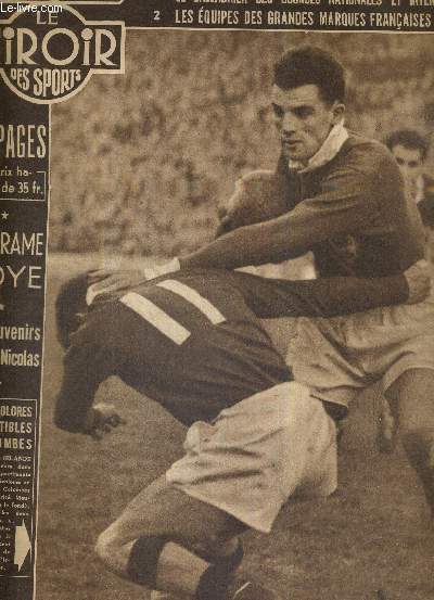 BUT CLUB - LE MIROIR DES SPORTS - N 443 - 25 janvier 1954 / les tricolores irrsistibles  Colombes / les souvenirs de Paul Nicolas / le drame Doye / une tude sur la saison routire 1954 / le calendrier des courses nationales et internationales...