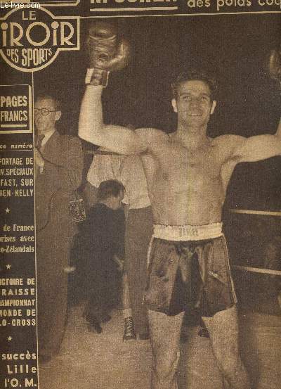 BUT CLUB - LE MIROIR DES SPORTS - N 448 - 1er mars 1954 / R. Cohen, champion d'Europe des poids coq / le reportage de nos env. spciaux  Belfast, sur Cohen-Kelly / le XV de France aux prises avec les No-Zlandais...