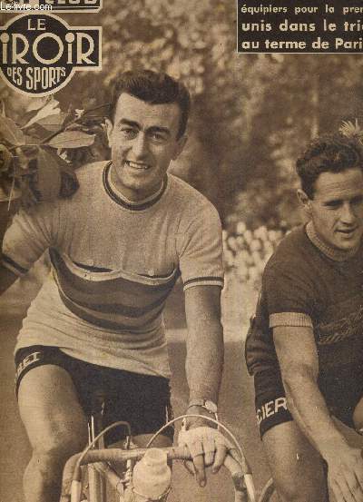 BUT CLUB - LE MIROIR DES SPORTS - N° 483 - 11 octobre 1954 / Scodeller et Bobet équipiers pour la 1ere fois, unis dans le triomphe au terme de Paris-Tours / Hocine Khalfi et Charles Colin remportent de brillant succès ...