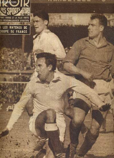 BUT CLUB - LE MIROIR DES SPORTS - N 557 - 5 mars 1956 / Marseille severement battu au parc des princes par Nancy / tous les matches de la coupe de France / A. Mimoun a remport son 20e titre de champion de France / la coupe : Reims jouera contre Bziers.
