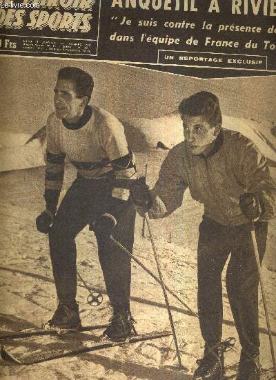 BUT CLUB - LE MIROIR DES SPORTS - N 723 - 5 janvier 1959 / Anquetil et Rivire : je suis contre la prsence de Bobet dans l'quipe de France du tour 59 / deux sommets : record du mille et record de l'heure / la guerre froide du tour...