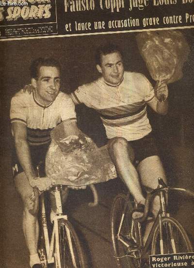 BUT CLUB - LE MIROIR DES SPORTS - N 726 - 26 janvier 1959 / Roger Rivire, rentre victorieuse  Grenelle / Fausto Coppi juge Louis Bobet et lance une accusation grave contre Protti / Joseph Ujlaki, cet inconnu dont on a trop parl ...