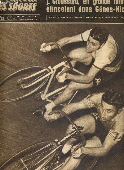 BUT CLUB - LE MIROIR DES SPORTS - N 730 - 23 fvrier 1959 / duel de prestige : Rivire l'emporte sur Anquetil / special coupe de France / J. Groussard, en grande forme tincelant dans Gnes-Nice...