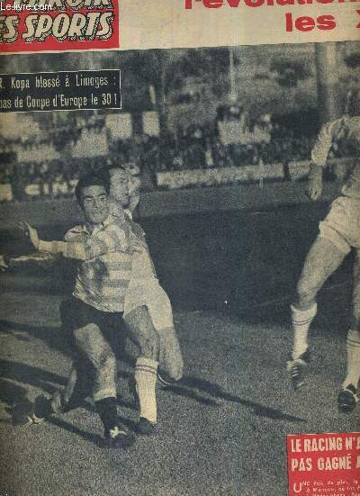 BUT CLUB - LE MIROIR DES SPORTS - N 828 - 21 novembre 1960 / le racing n'a toujours pas gagn a Monaco / Kopa bless  Limoges : pas de coupe d'Europe le 30! / Martine rvolutionne les XV / les testerins, hommes de la mer et joueurs de rugby...