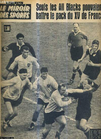 BUT CLUB - LE MIROIR DES SPORTS - N 1005 - 10 fvrier 1964 / seuls les all blacks pouvaient battre le pack du XV de France / la flamme olympique ne brille plus  Innsbruck / dans le grand cirque blanc, le crpuscule des skieuses commence  20 ans...