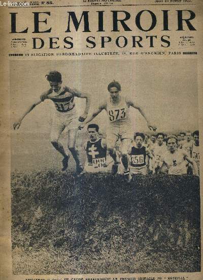 LE MIROIR DES SPORTS - N 86 - 23 fvrier 1922 / Guillemot et Gaud franchissent le premier obstacle du 