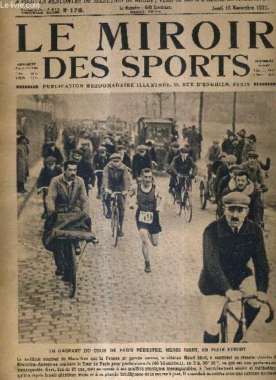 LE MIROIR DES SPORTS - N 176 - 15 novembre 1923 /