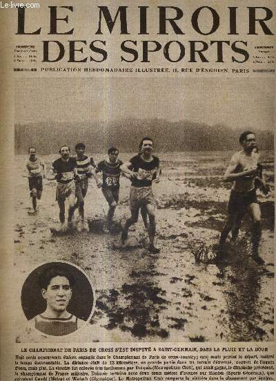LE MIROIR DES SPORTS - N 245 - 18 fvrier 1925 / le championnat de Paris de cross s'est disput  Saint-Germain, dans la pluie et la boue / le grand prix de l'acadmie des sports est attribu  Pelletier Doisy...