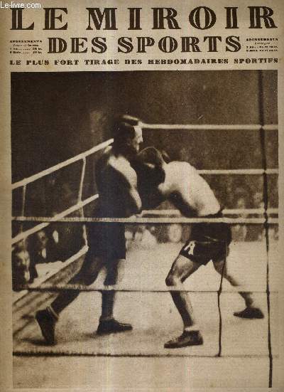 LE MIROIR DES SPORTS - N 409 - 17 janvier 1928 / abrit derrire ses gants, Routis presse Cuthbert dans les cordes / les Waratahs sont nettement battus  Bordeaux par le 