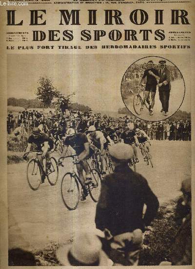 LE MIROIR DES SPORTS - N 448 - 18 sepembre 1928 / le circuit de Champagne : le peloton au virage du Thillois / les voyageurs de jadis seraient merveills s'ils revenaient / le club franais en bonne forme fait match nul avec Ste...