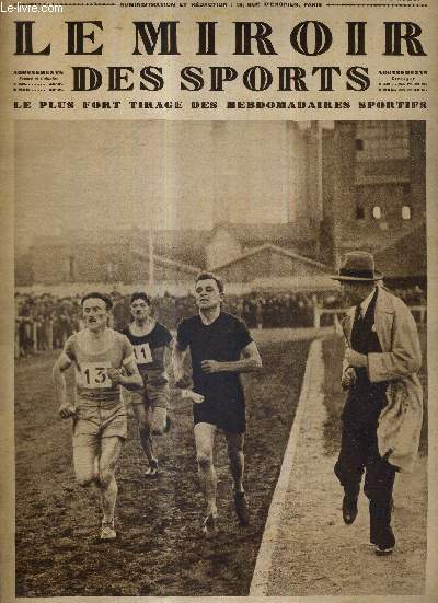 LE MIROIR DES SPORTS - N 453 - 23 octobre 1928 / Labesse va gagner la course de l'heure du 