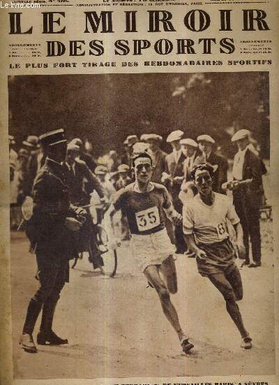 LE MIROIR DES SPORTS - N 486 - 11 juin 1929 / Chapuis, vainqueur, et Beddari, 2e de Versailles-Paris,  Sevres / Gavalda laisse son titre de champion de France des poids mi-moyens entre les mains de son ardent challenger Kessler ...