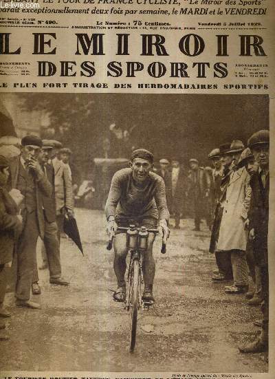 LE MIROIR DES SPORTS - N 490 - 5 juillet 1929 / le touriste-routier Taverne, vainqueur de l'tape Cherbourg-Dinan / comment le tour de France s'est transform  Cherbourg en preuve sur piste ...