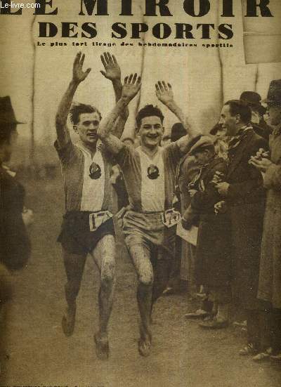 LE MIROIR DES SPORTS - N 926 - 12 janvier 1937 / deux coureurs qui font 
