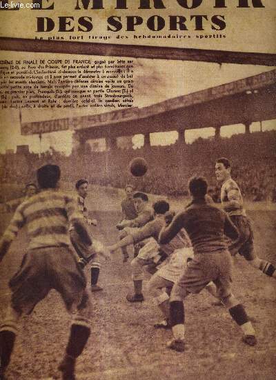 LE MIROIR DES SPORTS - N 985 - 11 janvier 1938 / le seizime de finale de coupe de France, gagn par Ste sur Strasbourg / Aim Landrieux, grand espoir cycliste pour 1938 / Charles Crou, grand 