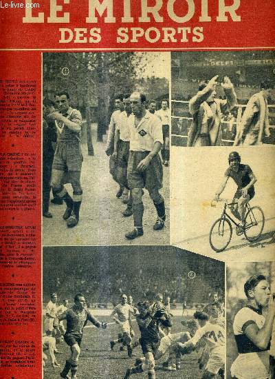 LE MIROIR DES SPORTS - N 92 - nouvelle srie - 19 avril 1943 / l'ex-sprinter Louis Chaillot, grand espoir du demi-fond / une scne trs anime et trs caractristique de la finale de coupe de rugby stade Bordelais U.C.U. S. Dax ...