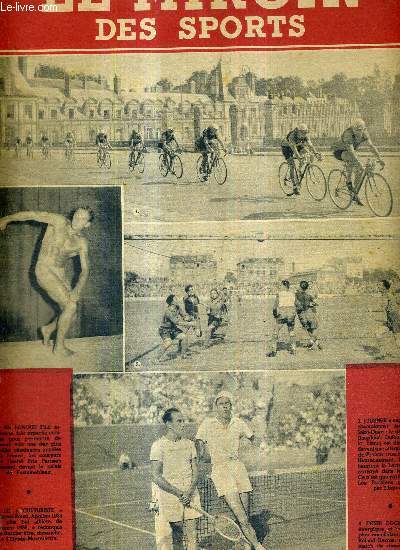 LE MIROIR DES SPORTS - N 112 - nouvelle srie - 7 septembre 1943 / les coureurs du grand prix parisien passe devant le palais de Fontainebleau / le 