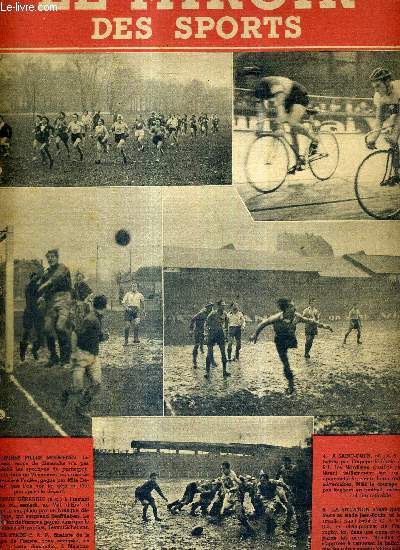 LE MIROIR DES SPORTS - N 127 - nouvelle srie - 21 dcembre 1943 / jeunes filles modernes, au cross de la premire foule, gagne par Mlle Derivrey / Louis Grardin au vel' d'hiv' / le stade-C.A.P., finaliste de la coupe de France, zone occupe...