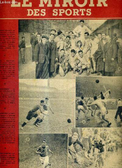 LE MIROIR DES SPORTS - N 153 - 26 juin 1944 / Maurice Celhay, capitaine de l'aviron bayonnais, port en triomphe / duel  Saint-Ouen entre le Lensois Siklo et le parisien Nuevo / engagement, au cours du championnat de France de basket...