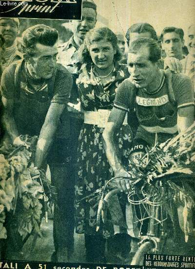 MIROIR SPRINT - N SPECIAL - 16 juillet 1948 / Bartali  51 secondes de Bobet / les beauts de la cte d'azur / tandis que Gino fonait vers la victoire / San Remo-Cannes : miracle! / en vedette : 