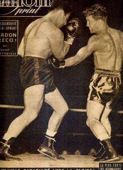 MIROIR SPRINT - N 166 - 8 aout 1949 / Dauthuille catapult vers la gloire / j'ai dit  Coppi : tu seras ruin! par Alfredo Binda / Pardon Greco! par Laurent Dauthuille / petit Dequesne deviendra grand...