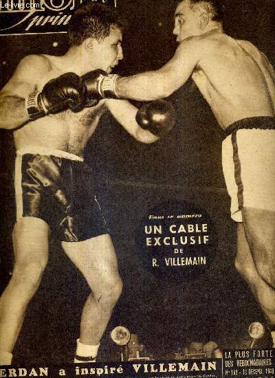 MIROIR SPRINT - N 183 - 12 dcembre 1949 / Cerdan a inspir Villemain / un cable exclusif de R. Villemain / le prix Eriams de cyclo-cross / la France limine de la coupe du monde / l'pe Mangiarotti est toujours le meilleur du monde...