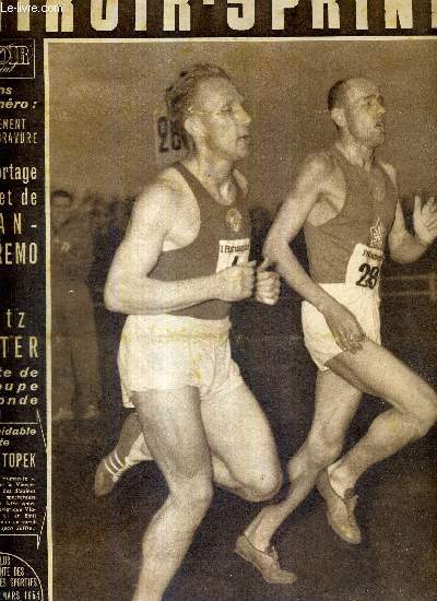 MIROIR SPRINT - N406 - 22 mars 1954 / la formidable lutte Kuts-Zatopek / entirement en hliogravure, le reportage de Milan-San Remo / Fritz Walter vedette de la coupe du monde / la rsurrection du H.A.C....