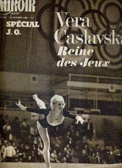 MIROIR SPRINT - N1165 - 29 octobre 1968 / Vera Caslavska reine des jeux / Spcial J.O. /  l'heure des jeux / Morelon-Trentin / athltisme bilan - les africains et les femmes / une nouvelle dfaite des Stphanois...