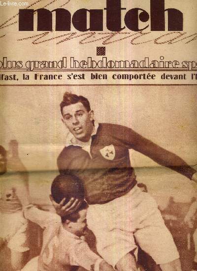MATCH L'INTRAN N69 - 31 janvier 1928 /  Belfast, la France s'est bien comporte devant l'Irlande / la France sera-t-elle pour la 2e fois champion olympique de water-polo? / F. Cornez, 