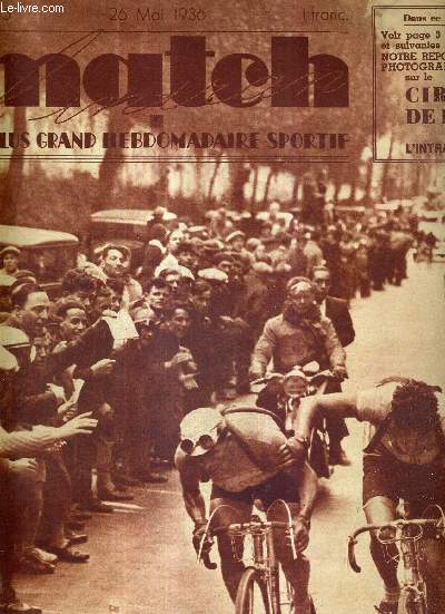 MATCH L'INTRAN N 515 - 26 mai 1936 / Circuit de Paris de 