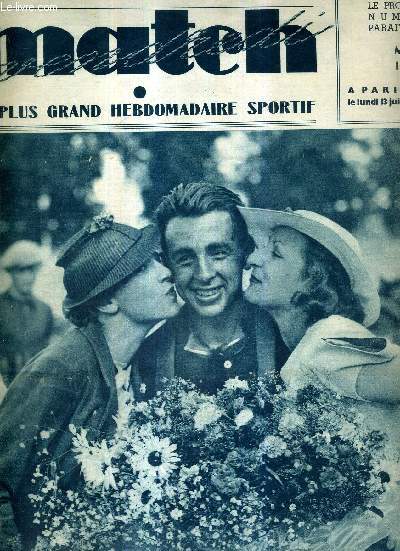 MATCH L'INTRAN N 522 - 10 juillet 1936 / tour de France : 2e tape, Wierinckx, aimablement accueilli  son arrive  Charleville / le plus bel athlte de France / Paul Egli gagne la premire tape / le tour en anecdotes...