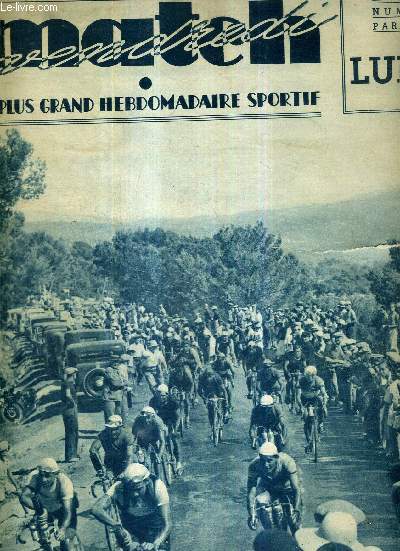 MATCH L'INTRAN N 526 - 24 juillet 1936 / Cannes-Marseille : Conan, Magne, et Bertocco commandent la troupe complte,  l'assaut du radillon / la coupe Davis : l'Australie limine l'Allemagne / le tour de France...
