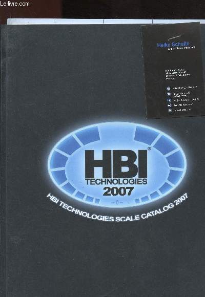 CATALOGUE - HBI TECHNOLOOGIES - 2007
