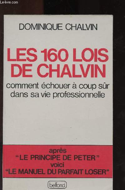 LES 160 LOIS DE CHALVIN