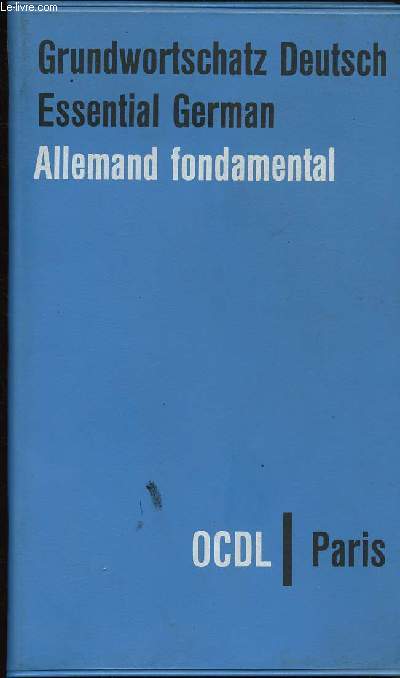 Grundwortschatz Deutsch - Allemand Fondamental - Essential German