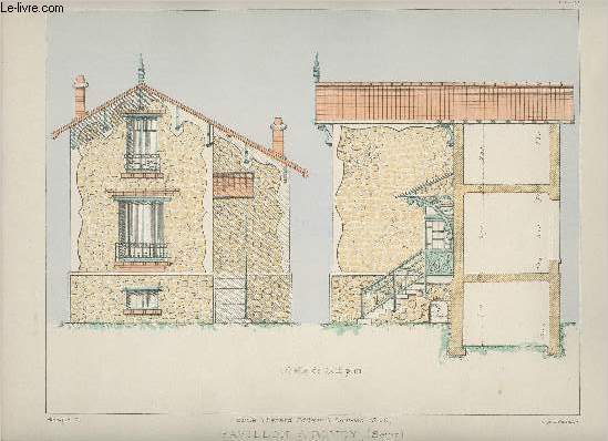La petite construction - 1re Anne - N7 / Sommaire : pavillon  Bondy, de Gaudineau M. - petit chalet d'angle, de Bousquet M., Maisonnette de plaisance prs Agen.