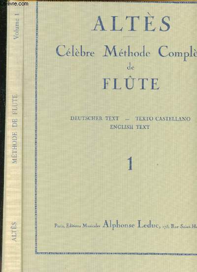 Clbre Mthode Complte de Flte - Deutcher Text - Texto Castellano - English Text 1