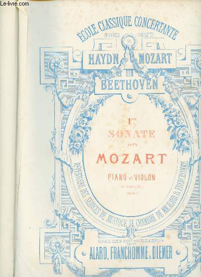 1re sonate en FA Mozart - Piano et violon (ou violoncelle)