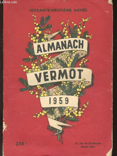 Almanach Vermot 1959