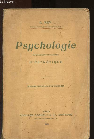 Psychologie suivie de notions sommaires d'esthtique