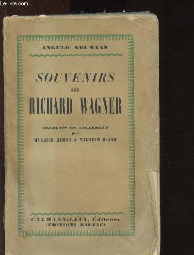 Souvenirs sur Richard Wagner