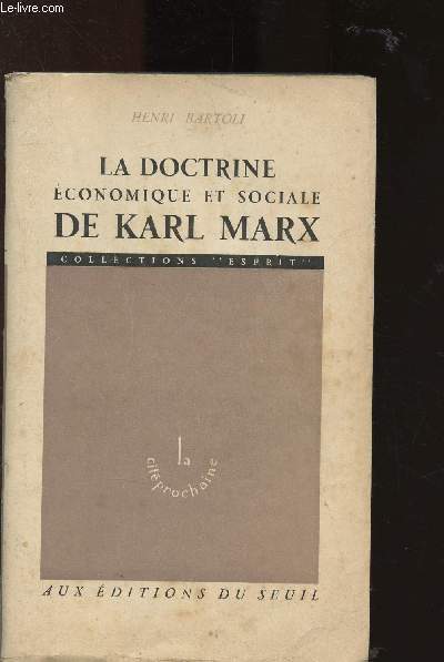 La doctrine conomique et sociale de Karl Marx